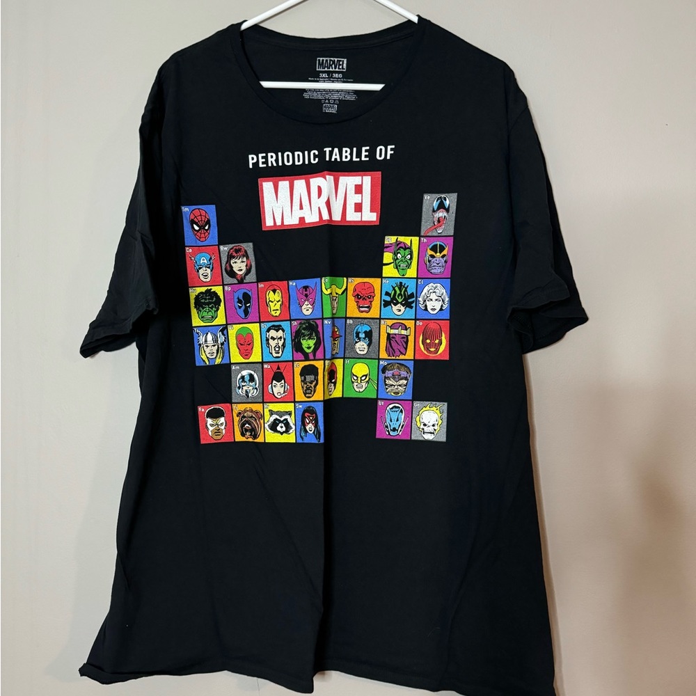 Men’s 3XL Marvel Periodic Table Tee